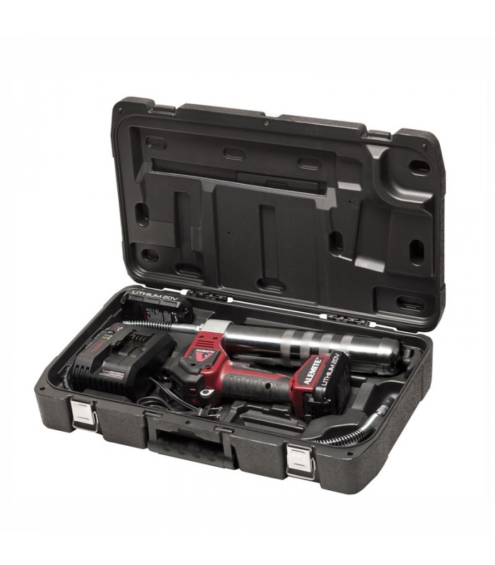 Alemite batteridriven smörjspruta 20V Li-Ion, 2 batt.