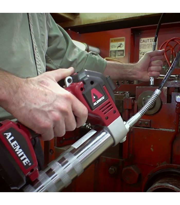 Alemite batteridriven smörjspruta 20V Li-Ion, 2 batt.