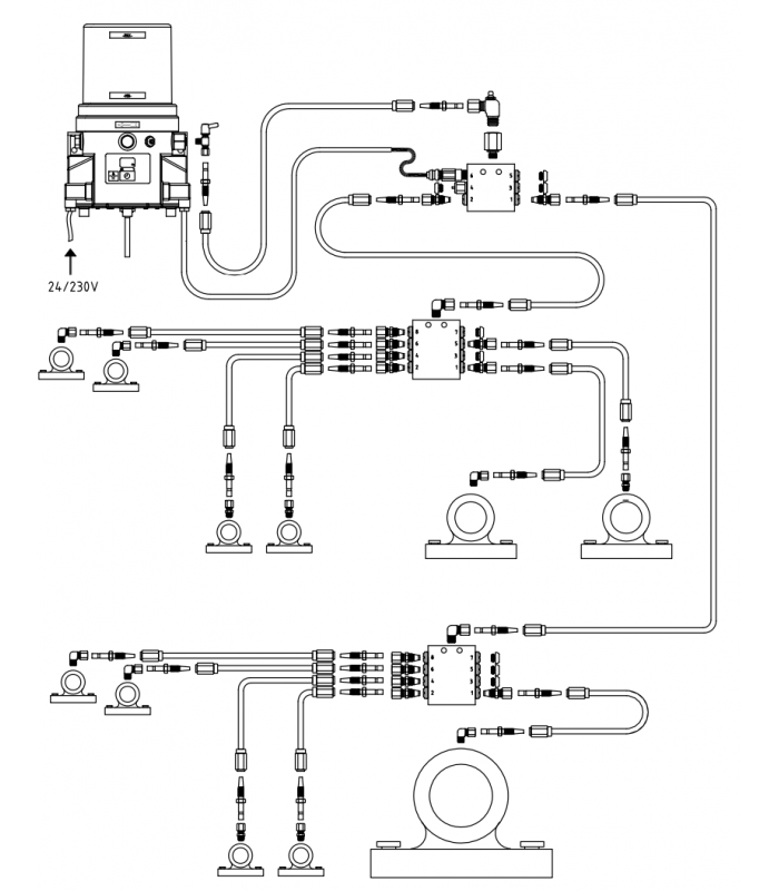 Lincoln fettpump 223, 4L m. digital display samt lågnivå