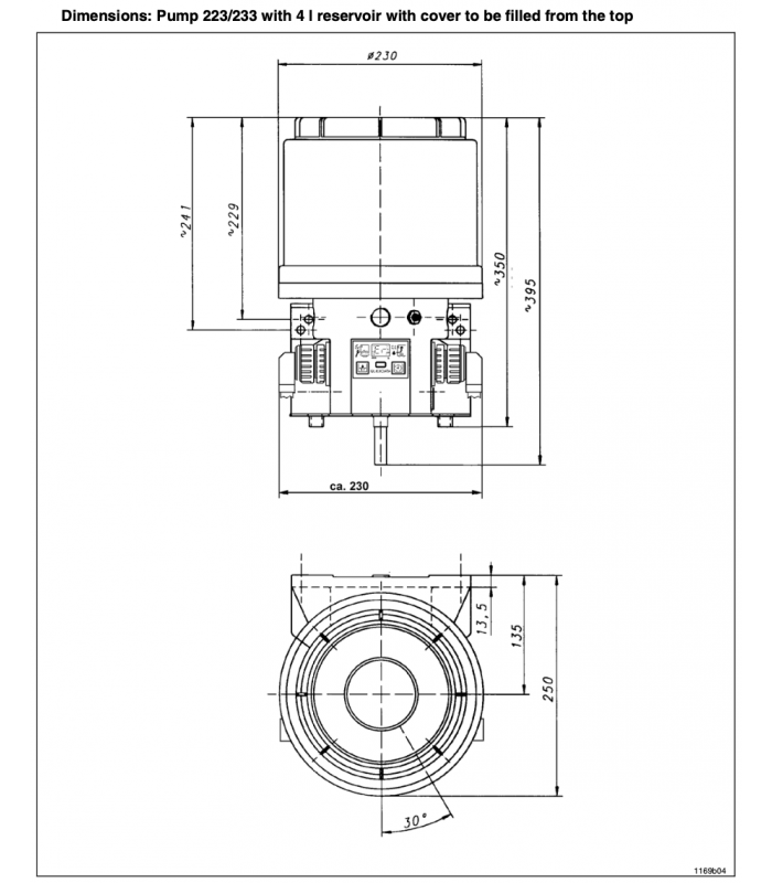 Lincoln fettpump 223, 4L m. digital display samt lågnivå