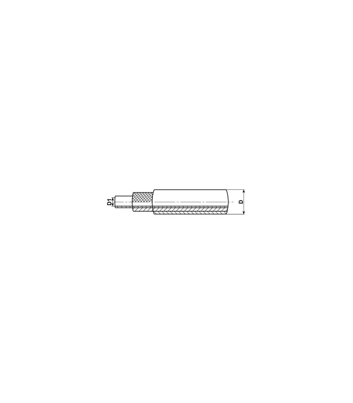Högtrycksslang 840 bar Fettfylld 8,6x2,3mm