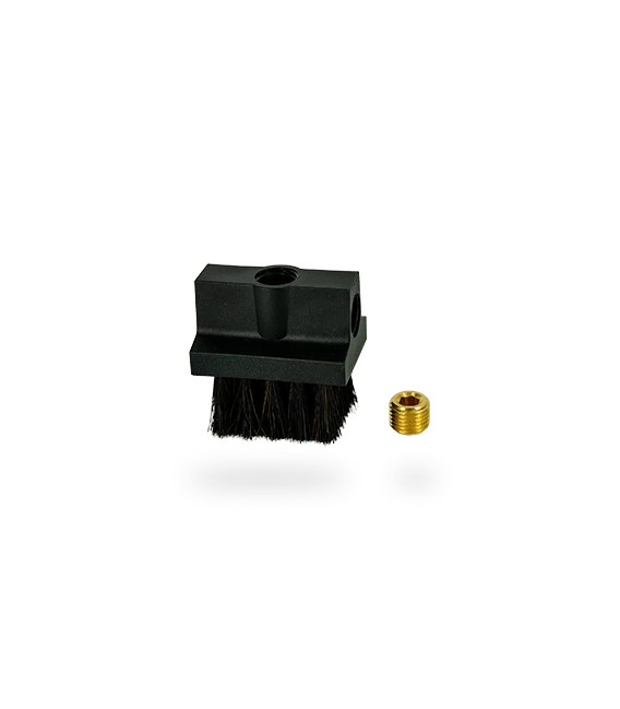 Borste +80 °C, 60x30 mm, topp- och gavelanslutning 1/4"