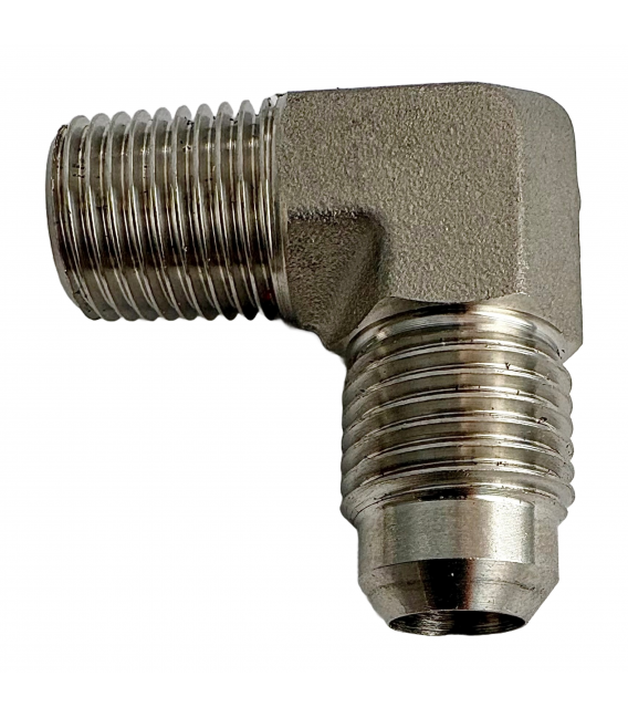 Adapter 90° 1/4" utv. (9/16 JIC) RF